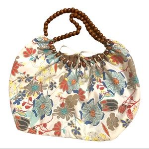 Floral Cotton Tote Shoulder Bag Purse